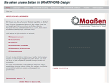Tablet Screenshot of maassen-tiefbau.de